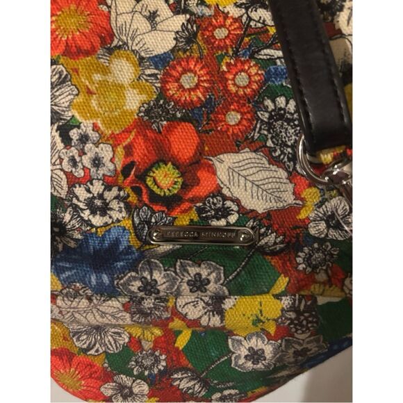RARE~Rebecca Minkoff Julian Mini Convertible Floral Canvas Backpack